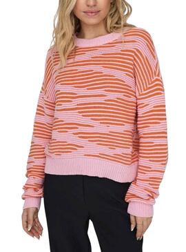 Camisola Only Emma Life Structure Rosa Laranja Mulher