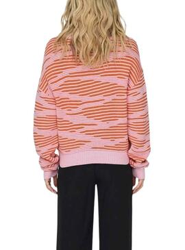 Camisola Only Emma Life Structure Rosa Laranja Mulher