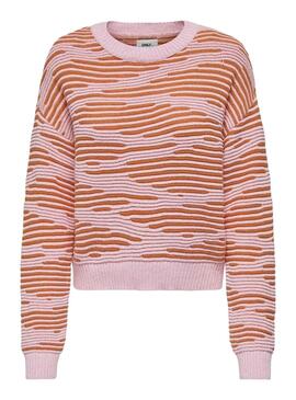 Camisola Only Emma Life Structure Rosa Laranja Mulher