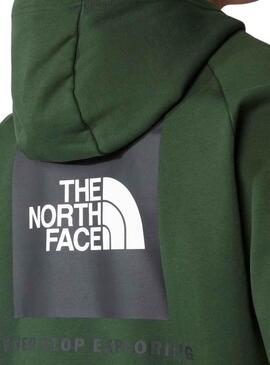 Sweat The North Face Vermelho Box Verde Homem