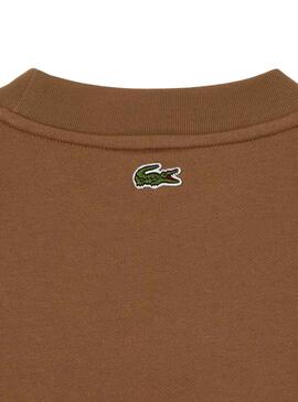 Sweat Lacoste Loose Fit Marrom para Homem