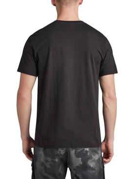 T-Shirt G-Star Raw Feltro Preto para Homem