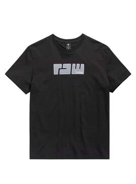 T-Shirt G-Star Raw Feltro Preto para Homem