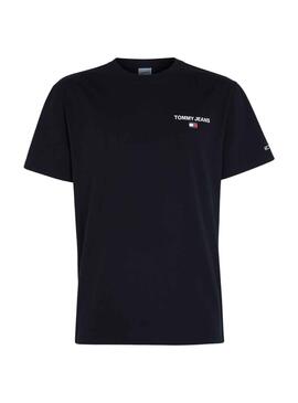 T-Shirt Tommy Jeans Linear Back Preto Homem