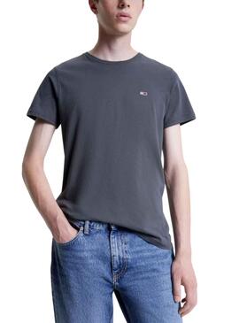 Pack 2 T-Shirts Tommy Jeans Slim Cinza para Homem