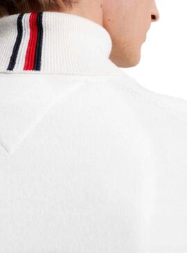 Camisola Tommy Hilfiger Pima Cashmais Branco Homem