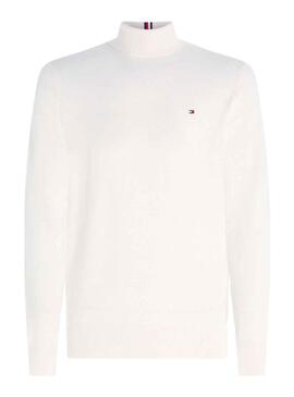 Camisola Tommy Hilfiger Pima Cashmais Branco Homem