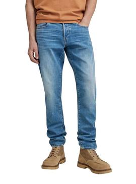 Calças Jeans G-Star 3301 Regular Azul Homem