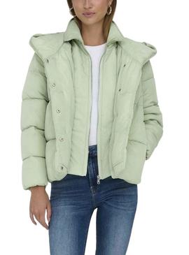 Casaca Only New Sydney Sara Puffer Verde Mulher