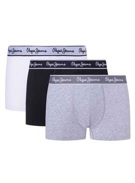 Pack 3 Boxers Pepe Jeans TK Cinza para Homem