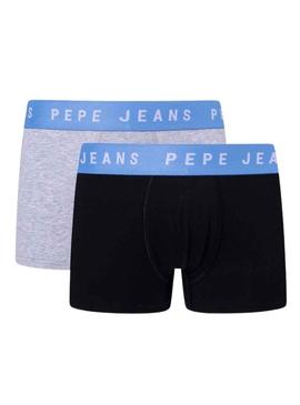 Pack 2 Boxers Pepe Jeans Logo TK Azul para Homem