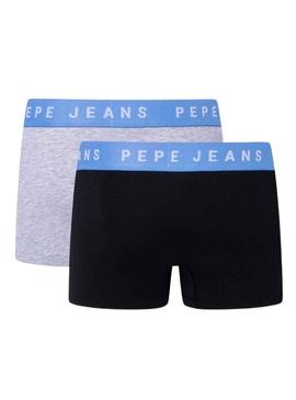 Pack 2 Boxers Pepe Jeans Logo TK Azul para Homem