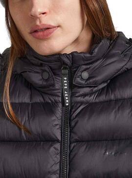 Casaca Pepe Jeans Maddie Long Preto Mulher