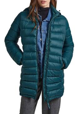 Casaca Pepe Jeans Maddie Long Verde para Mulher