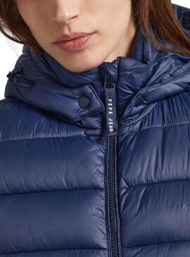 Casaca Pepe Jeans Maddie Long Azul para Mulher