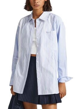 Camisa Pepe Jeans Ivanka Azul para Mulher