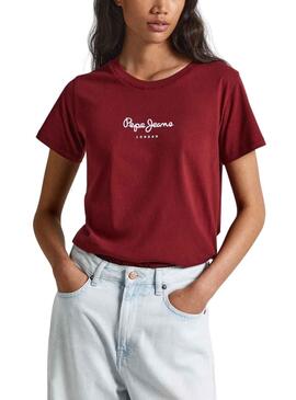 T-Shirt Pepe Jeans Wendys Vermelho para Mulher