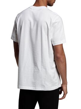 T-Shirt Rótulo Cheio Adidas Branco Homem
