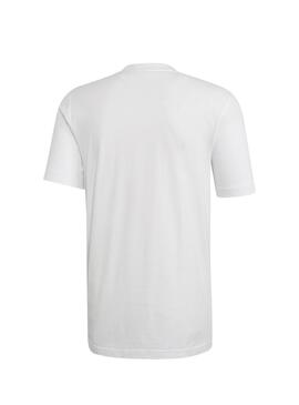 T-Shirt Rótulo Cheio Adidas Branco Homem