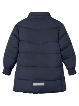 Casaca Name It Música Long Puffer Azul Marinho Menina