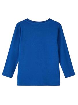T-Shirt Name It Leão Azul para Menino