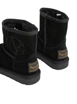 Botas Pepe Jeans Diss Gloss Preto para Menina