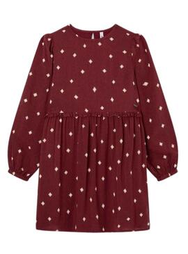 Vestido Pepe Jeans Soleil Bordeaux para Menina