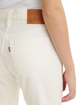Calças Jeans Levis 501 Branco para Mulher