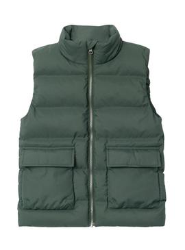 Colete Name It Mellow Puffer Verde para Menino