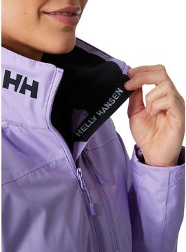 Casaca Helly Hansen Midlayer Crew Morado Mulher