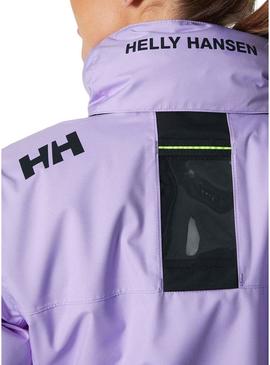 Casaca Helly Hansen Midlayer Crew Morado Mulher