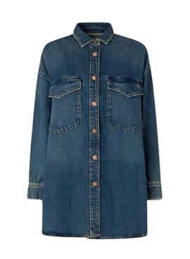 Camisa Pepe Jeans Audrey Vintage Denim para Mulher