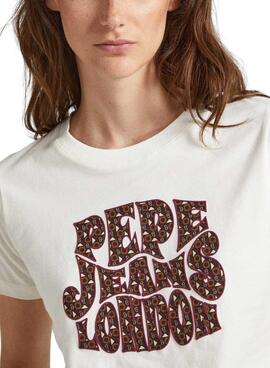 T-Shirt Pepe Jeans Clariza Branco para Mulher