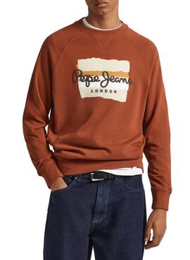 Sweat Pepe Jeans Mun Laranja para Homem