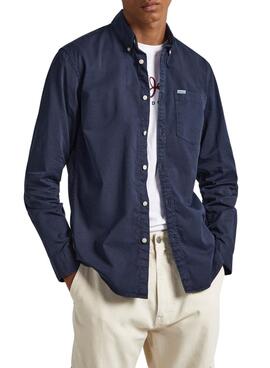 Camisa Pepe Jeans Crail Azul Marinho para Homem