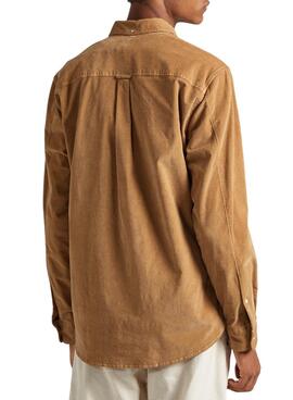 Camisa Pepe Jeans Coleford Veludo cotelê Camel para Homem