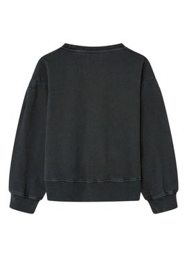 Sweat Pepe Jeans Virgem Preto para Menina