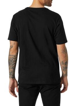 T-Shirt Helly Hansen Logo Preto para Homem