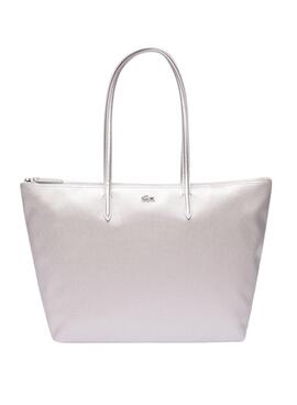 Bolsa Lacoste Shopping Bag Plateado para Mulher