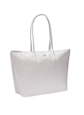 Bolsa Lacoste Shopping Bag Plateado para Mulher