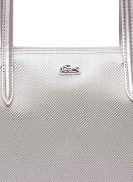 Bolsa Lacoste Shopping Bag Plateado para Mulher
