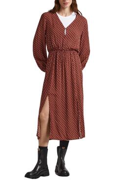 Vestido Pepe Jeans Kari Midi para Mulher