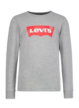 T-Shirt Levis Batwing M/L Cinza para Menino