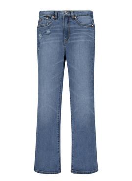 Calças Levis High Rise Flare Azul para Menina