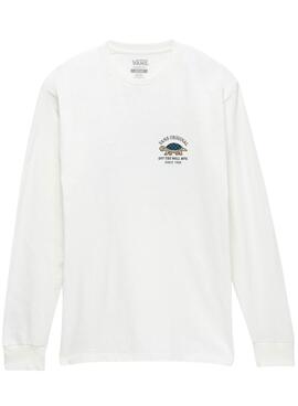 Sweat Vans Turtle Racer Branco para Homem