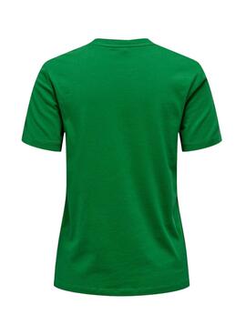 T-Shirt Only Kita Verde Café para Mulher