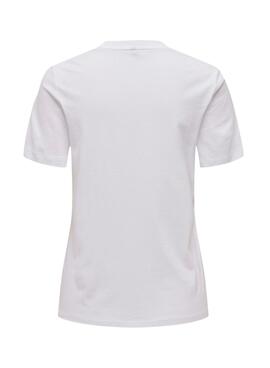 T-Shirt Only Kita Café Branco para Mulher