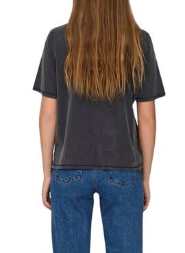 T-Shirt Only Lulu Preto para Mulher