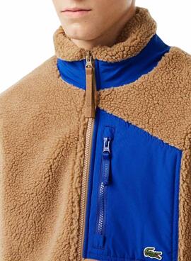 Bloco Casaca Lacoste Cor Camel para Homem