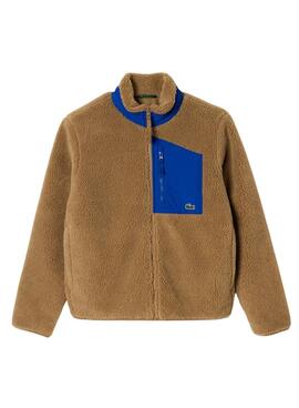 Bloco Casaca Lacoste Cor Camel para Homem